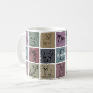 Benutzerdefiniertes anfängliches Chihuahua-Geschen Kaffeetasse