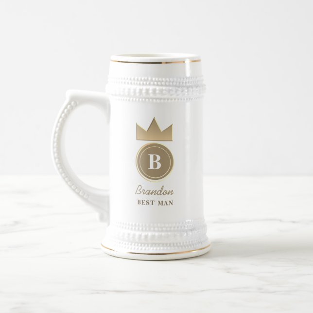 Benutzerdefiniertes Anfangs-Geschenk für den Trauz Bierglas (Links)
