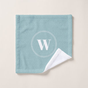 Benutzerdefiniertes Anfangsbuchstaben Monogramm he Waschlappen