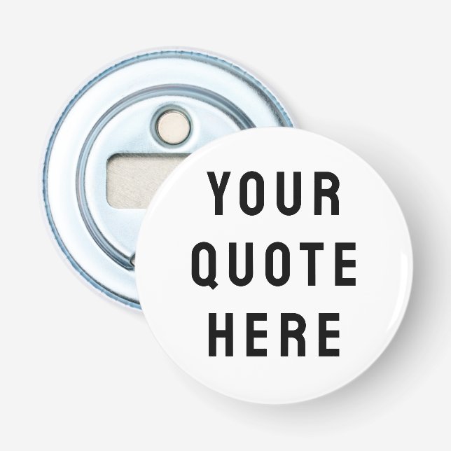 Benutzerdefiniertes Angebot Hier Personalisiertes  Flaschenöffner (Vorderseite)