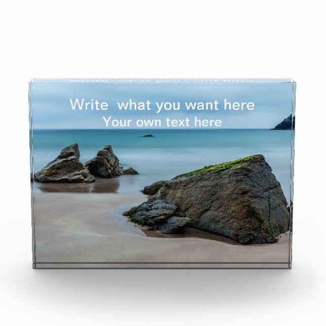 Benutzerdefiniertes Angebot Schreiben Sie Ihren Te Fotoblock (Vorderseite)