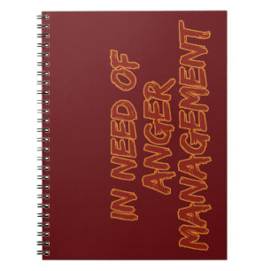 Benutzerdefiniertes Angermanagement-Notebook Notizblock
