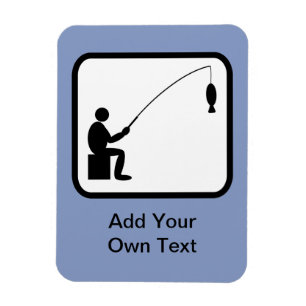 Benutzerdefiniertes Angler-Logo Magnet
