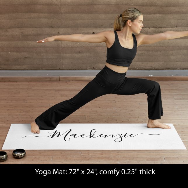Benutzerdefiniertes Anpassen des Skriptnamens Hinz Yogamatte (Custom Personalize Script Name Add Background Art Yoga Mat)