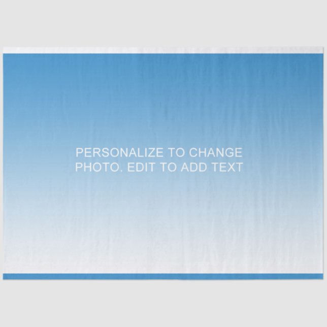 Benutzerdefiniertes Anpassen von Foto zum Hinzufüg Seidenpapier (Vorderseite)