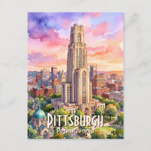 Benutzerdefiniertes Aquarell der Kathedrale des Le Postkarte