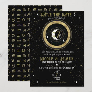 Benutzerdefiniertes Astrologie-Sternzeichen-Mondze Einladung