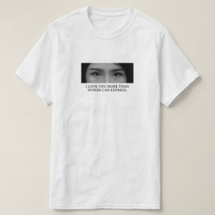 Benutzerdefiniertes Augenbild & Name Vollständig T-Shirt