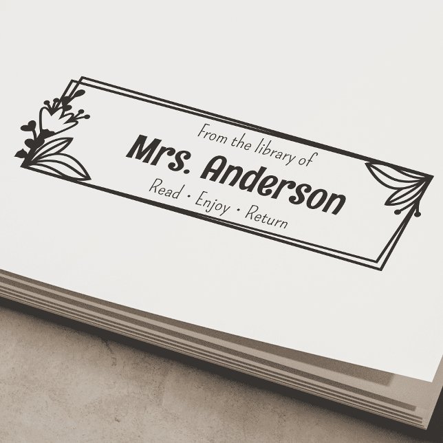 Benutzerdefiniertes "aus der Bibliothek"-Buchzeich Permastempel (Von Creator hochgeladen)