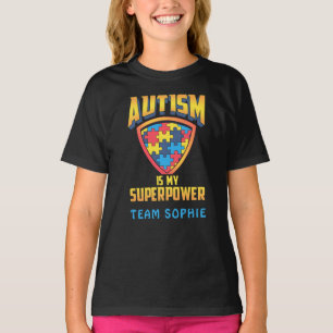 Benutzerdefiniertes Autismus ist meine Superkraft T-Shirt