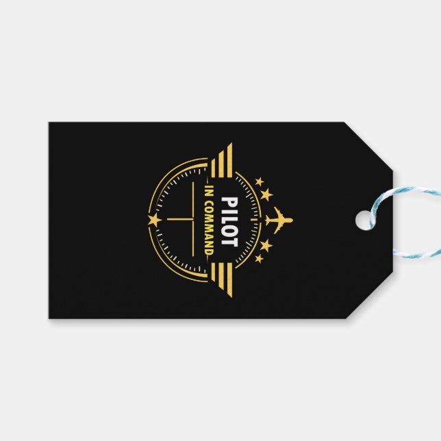 Benutzerdefiniertes Aviation-Pilotentasse-Design – Geschenkanhänger (Vorderseite (Horizontal))