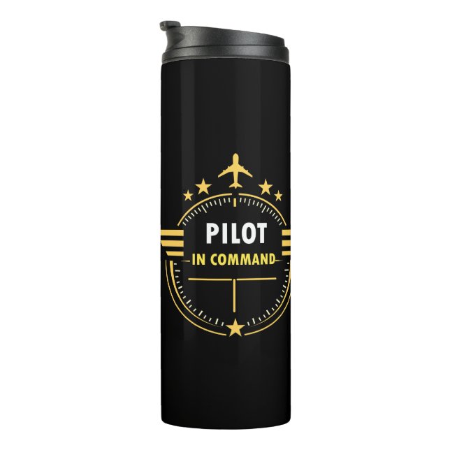 Benutzerdefiniertes Aviation-Pilotentasse-Design – Thermosbecher (Nach rechts gedreht)