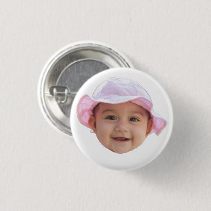 Benutzerdefiniertes Baby-Foto, Baby-Foto-Gesicht Button