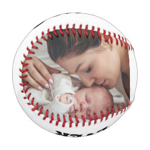 Benutzerdefiniertes Baby-Foto BESTE MUMIE ALLERZEI Baseball