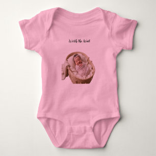 Benutzerdefiniertes Baby-Foto-Worth The Wait-Klein Baby Strampler