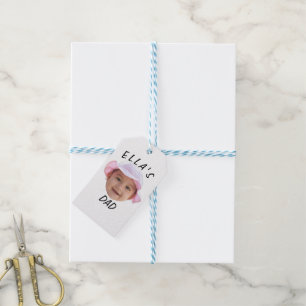 Benutzerdefiniertes Baby-Gesicht Foto Neuer Vater Geschenkanhänger