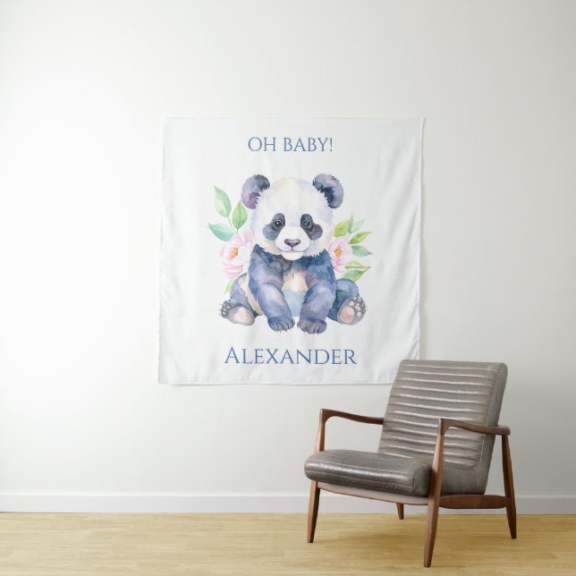 Benutzerdefiniertes Baby-Panda  Wandteppich (Beispiel)