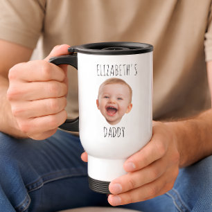 Benutzerdefiniertes Babygesicht Baby-Lachen Foto Reisebecher