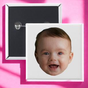 Benutzerdefiniertes Babygesicht, Lustiges benutzer Button