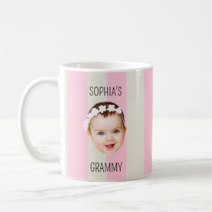 Benutzerdefiniertes Babygesicht-Streifen-Babygesic Kaffeetasse