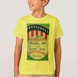 Benutzerdefiniertes Baseball-Shirt mit Anzahl T-Shirt