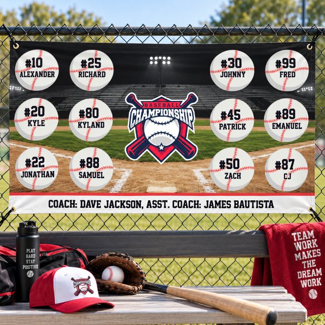 Benutzerdefiniertes Baseballteam Banner (Von Creator hochgeladen)