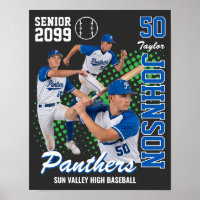 Benutzerdefiniertes Baseballteam-Foto Senior Night