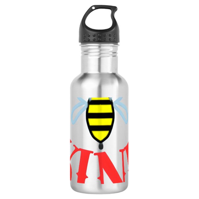 Benutzerdefiniertes Bee Kind Personalisiertes Gesc Edelstahlflasche (Vorderseite)