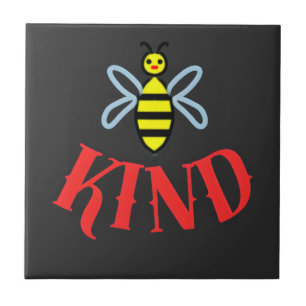 Benutzerdefiniertes Bee Kind Personalisiertes Gesc Fliese
