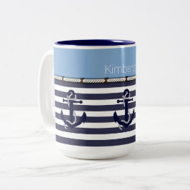 Benutzerdefiniertes Begrüßungsmuster an den Ankera Zweifarbige Tasse