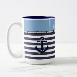 Benutzerdefiniertes Begrüßungsmuster an den Ankera Zweifarbige Tasse