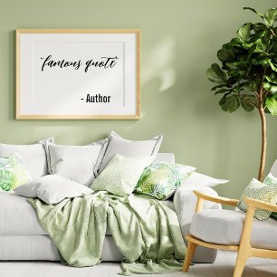 Benutzerdefiniertes, berühmtes Zitat-Einfaches Pos Poster