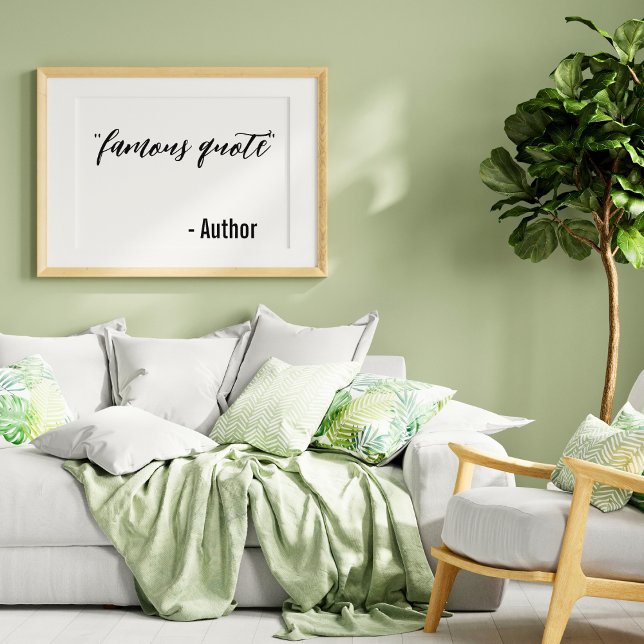 Benutzerdefiniertes, berühmtes Zitat-Einfaches Pos Poster (Von Creator hochgeladen)