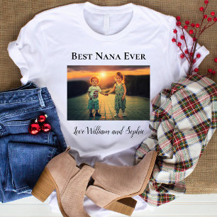 Benutzerdefiniertes Beste Oma überhaupt Foto T-Shirt