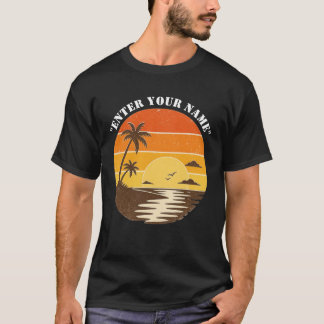 Benutzerdefiniertes Bestes Papa Aller Zeiten Retro T-Shirt