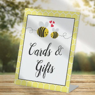 Benutzerdefiniertes Bienen-Hochzeitsdusche-Tischsc Sockelschild
