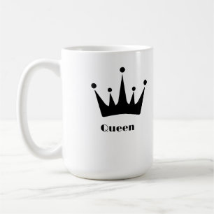 Benutzerdefiniertes Bild der schwarzen Farbkronenf Kaffeetasse