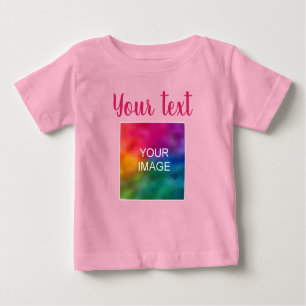 Benutzerdefiniertes Bild handgeschriebener Skriptt Baby T-shirt