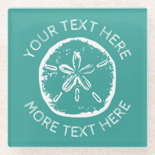 Benutzerdefiniertes Bild von Vintage-Sanddollar-St Glasuntersetzer