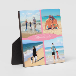 Benutzerdefiniertes BildCollage Text Plaque - Erin Fotoplatte