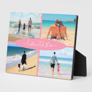 Benutzerdefiniertes BildCollage Text Plaque - Lieb Fotoplatte