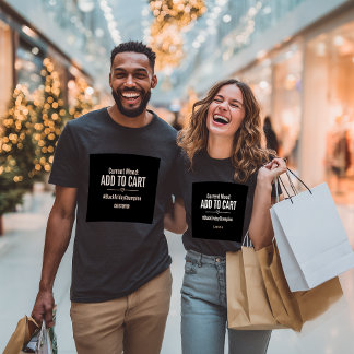 Benutzerdefiniertes Black Friday In den Warenkorb T-Shirt