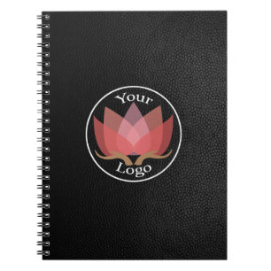 Benutzerdefiniertes Black Leather-LOGO Notizblock