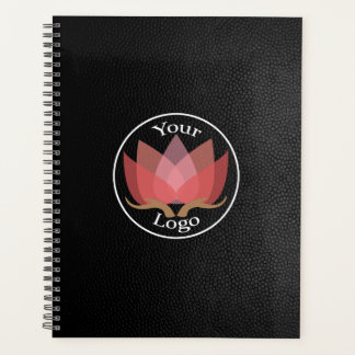 Benutzerdefiniertes Black Leather-LOGO Planer