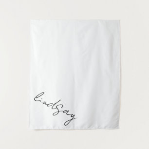 Benutzerdefiniertes Blankenfeld mit Namen, Persona Wandteppich