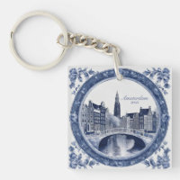Benutzerdefiniertes Blau Delft Amsterdam Souvenir
