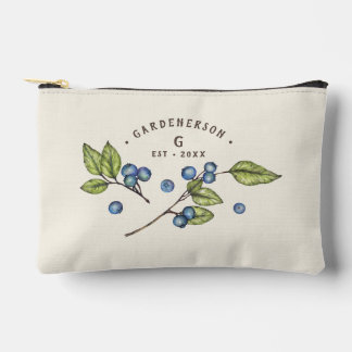 Benutzerdefiniertes Blaubeer-Hochzeitsdatum Zubehörtasche