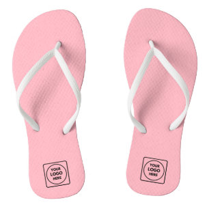 Benutzerdefiniertes Blindpinsellogo Moderne Werb Flip Flops