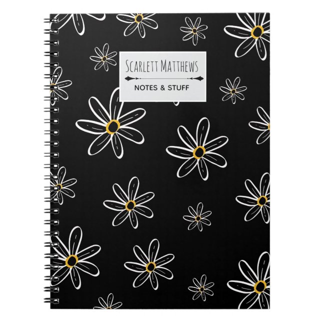 Benutzerdefiniertes Blumen-Notizbuch Notizblock (Vorderseite)