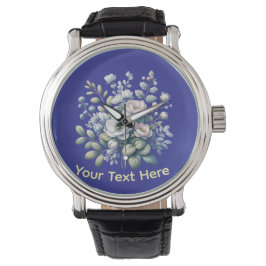 Benutzerdefiniertes Blumendesign Armbanduhr